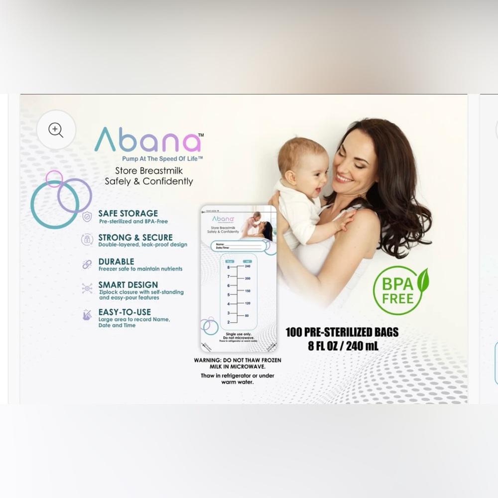 Abana Breastmilk Storage Bags